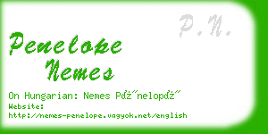 penelope nemes business card